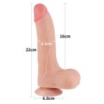 Sliding Skin Dual Layer Dildo 8.5 - Image 35