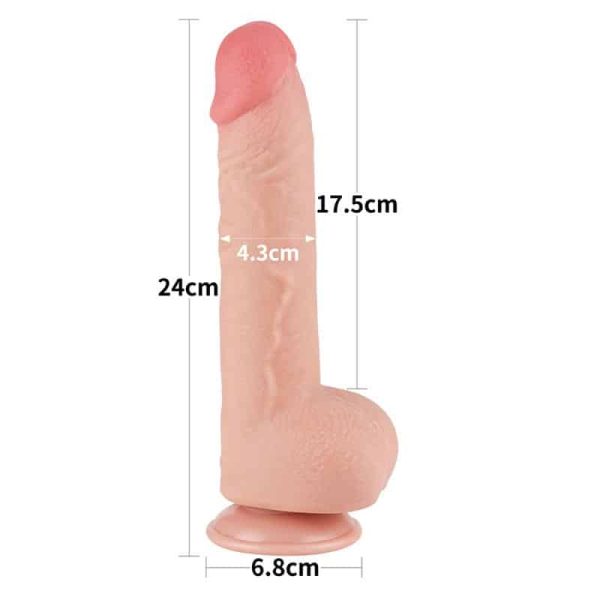 Sliding Skin Dual Layer Dildo 9.5 - Image 23