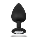 Sparkly Butt Plug Silicone Size M 8 cm x 3.5 cm - Image 3