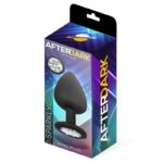 Sparkly Butt Plug with Jewel Silicone Size L 9.5 cm x 4.5 cm - Image 2