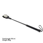 Square riding crop with silver studs 53 cm - Image 6