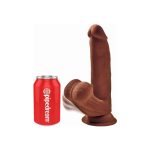 Triple Density Dildo  Swinging Balls 82 Caramel - Image 2