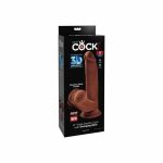 Triple Density Dildo  Swinging Balls 82 Caramel - Image 5