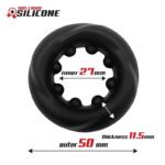 Twisted Liquid Silicone Cock Ring 2.7 cm - Image 3