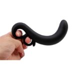 Two-Finger G-Spot Plug Silicone Black - Image 3