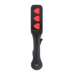 Vegan Leather Paddle with Hearts 32 cm