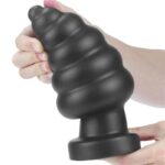 Vibrating Anal Plug King Sized 7 Black - Image 6