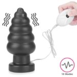 Vibrating Anal Plug King Sized 7 Black - Image 7
