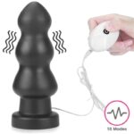 Vibrating Butt Plug King Sized 7.8 Black - Image 8