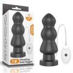 Vibrating Butt Plug King Sized 7.8 Black - Image 10