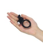 Vibrating Cockring Power Clit Black - Image 4