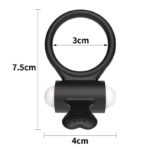 Vibrating Cockring Power Clit Black - Image 6
