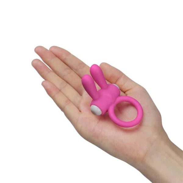 Vibrating Cockring Power Clit Pink - Image 4