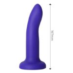 Vibrating Color-Changing Dildo Blue to Purple Size M 17 cm - Image 6