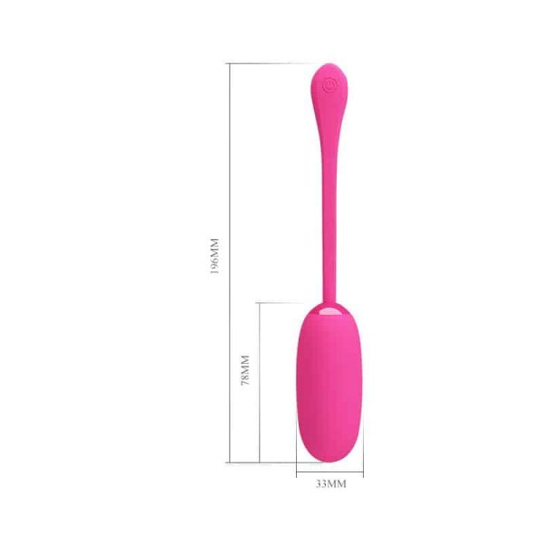 Vibrating Egg Julius USB Silicone Pink - Image 7