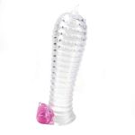Vibrating Penis Sleeve Clear - Image 8