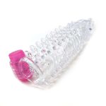 Vibrating Penis Sleeve Clear - Image 4
