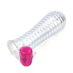 Vibrating Penis Sleeve Clear - Image 7