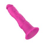 Vibrating Realistic Dildo Silicone Pink - Image 5