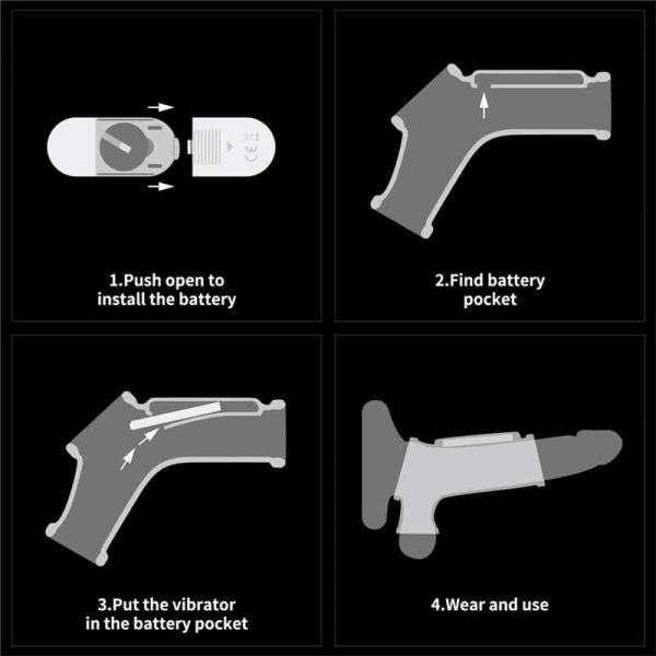Vibrating Ring for Penis and Scrotum Silk Knights - Image 7