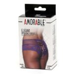 Wide Panties Corset Type Purple One Size - Image 3