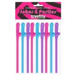 Willy Straws Various Colors Pack of 9