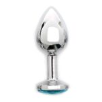 Metal Butt Plug Sofia Blue Jewel - Image 2