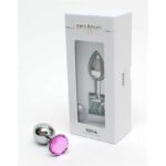 Metal Butt Plug Sofia Pink Jewel - Image 3