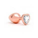 Pisa Heart Shaped Butt Plug Rose Gold - Image 2