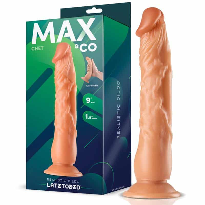 Chet-Realistic-Dildo-Flesh-9-23-cm Chet Realistic Dildo Flesh 9 - 23 cm - Image 1