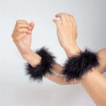Handcuffs with Marabou Black - Image 2
