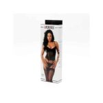 Corset, Thong and Stocking Black - Image 2