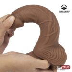 Dildo Dual Layer Silicone 8.25 Brown - Image 7