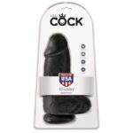 Dildo with Balls Chubby 9 Black - Image 2