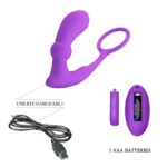 Warren Remote-Controlled Vibrating and Pulsating Anal Plug and Penis Ring - Image 16