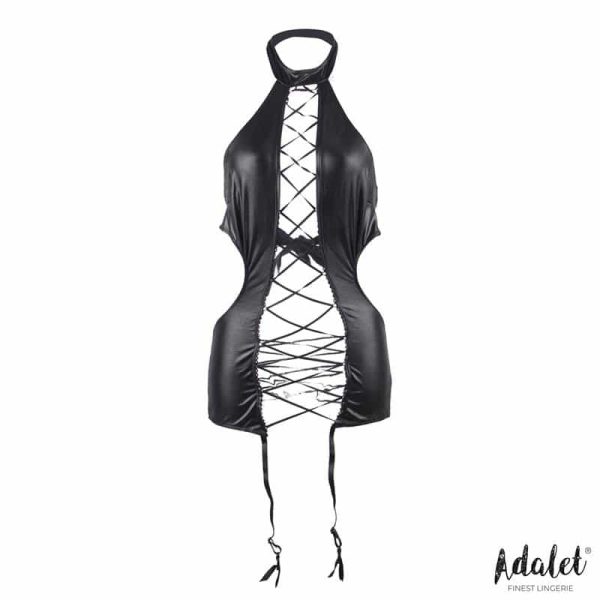 Natt Babydoll med strømpebånd og g-streng - Billede 3