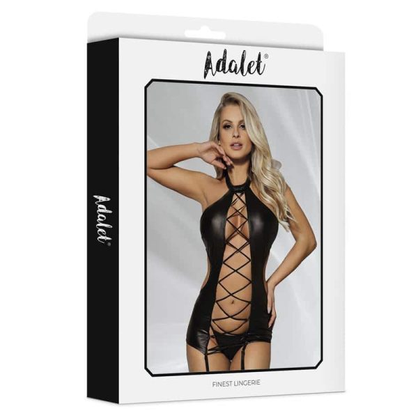Natt Babydoll med strømpebånd og g-streng - Billede 4