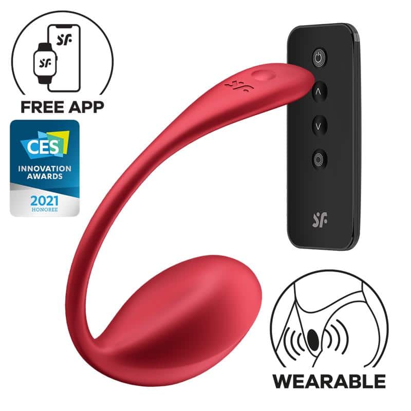 Shiny-Petal-with-Satisfyer-Connect-APP-Red Shiny Petal with Satisfyer Connect APP Red - Image 1