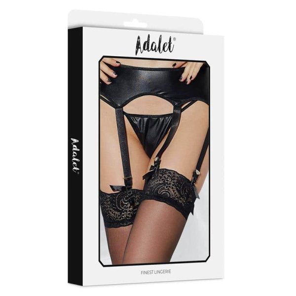 Tina 3 Strips garter and Thong Set - Image 4