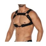 H4RNESS05 Chest Harness Neon Black One Size - Image 2