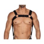 H4RNESS05 Chest Harness Neon Black One Size - Image 3
