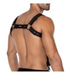 H4RNESS05 Chest Harness Neon Black One Size - Image 4
