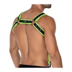 H4RNESS05 Chest Harness Neon Green One Size - Image 3