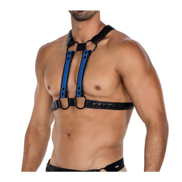 H4RNESS06 Chest Harness 4WAY Radiant Blue One Size - Image 4