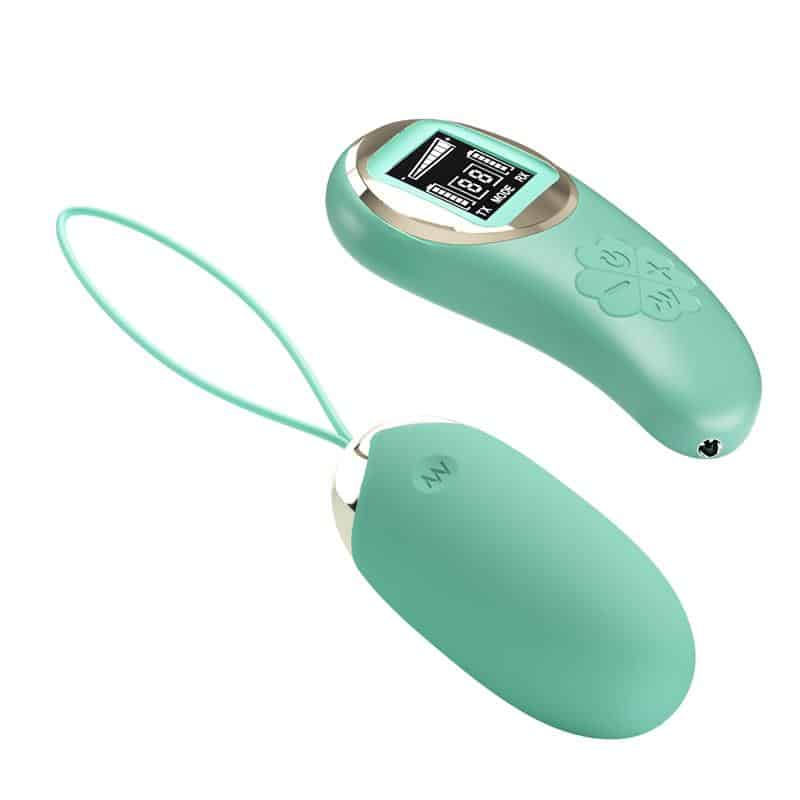Mina-Vibrating-Egg-with-Digital-Screen-remote-control-green Mina Vibrating Egg with Digital Screen remote control green - Image 1