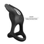 Silas Vibrating Penis Ring Black - Image 7