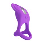 Silas Vibrating Penis Ring Purple - Image 2