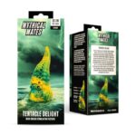 Tentacle Delight Green and Yellow Dildo 22.4 cm - 8.8 - Image 9