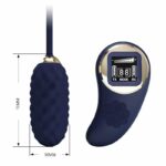 Vivian Vibrating Egg with Digital Screen Remote Control Blue - Image 8