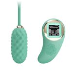 Vivian Vibrating Egg with Digital Screen Remote Control Green - Image 3